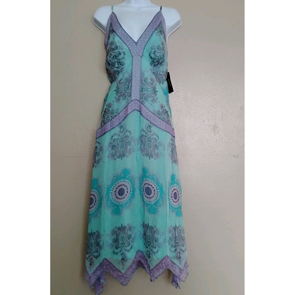 Elegant Purple and Blue Women's Dress